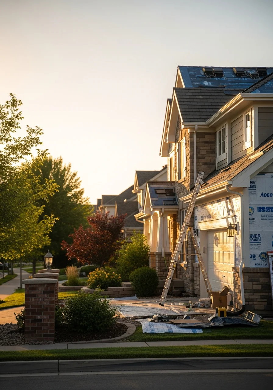 Highlands Ranch home exterior showing quality construction and established neighborhood character.